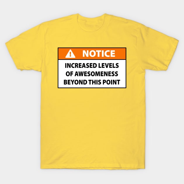 Warning: AWESOMENESS T-Shirt by PopCultureShirts